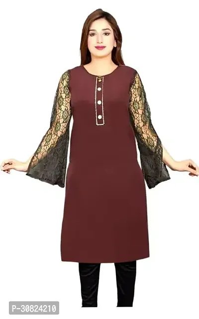 Trendy Crepe Kurtis for Women-thumb0