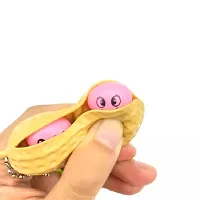 Decompression Peanut Knapsack Pendant Toy Peanuts Keychain-thumb1