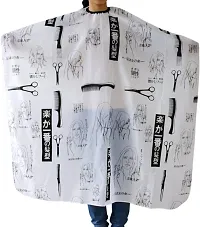 De-Ultimate Unisex Printed Nylon Hair Cutting Sheet Hairdressing Gown Cape Barber Cloth Makeup Apron-thumb2