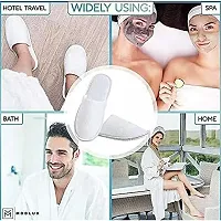 De-Ultimate Pack Of 2 Pair Free Size Close Toe Cloth Disposable Slippers for Home/hotel/spa, Party Guest, Salons, Hotels, Hospitals and Home and Travel Airline For Women-thumb2