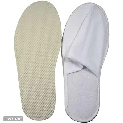 De-Ultimate Pack Of 2 Pair Free Size Close Toe Cloth Disposable Slippers for Home/hotel/spa, Party Guest, Salons, Hotels, Hospitals and Home and Travel Airline For Women-thumb2