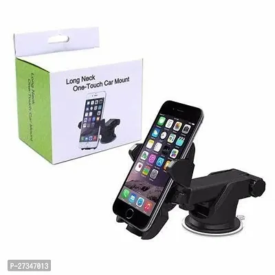 De-Ultimate One Touch Universal Silicone Sucker Car Mobile Holder/car Mount Long Neck 360deg; Rotation with Ultimate Reusable Suction Cup-thumb2