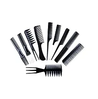 De-Ultimate Combo Of Professional Hair Styling Combs And Scissors Set With Printed Unisex Nylon 2 pcs Hair Cutting Sheet Hairdressing Gown Cape Barber Cloth Makeup Apron-thumb1