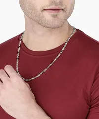 De-Ultimate 19.5 Size Silver Color Stainless Steel Metal Fashion Artificial Intimation Casual Style Daily Use Necklace Chain For Men  Women-thumb4