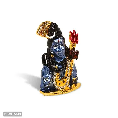 De-Ultimate Lord Shiv| Mahadev|bhima Shanker| Idol (St-2072) Multicolor Metal God Stand Statue for Home/ Mandir/office Table Decor /Car Dashboard Murti Showpiece-thumb3