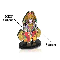 De-Ultimate Mdf Cutout Sitting Punchmukhi Hanuman/bajrang Bali Wooden Sticker Statue Car-thumb1