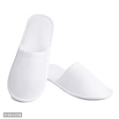 De-Ultimate Pack Of 1 Pair Free Size Close Toe Cloth Disposable Slippers for Home/hotel/spa, Party Guest, Salons, Hotels, Hospitals and Home and Travel Airline For Women-thumb0