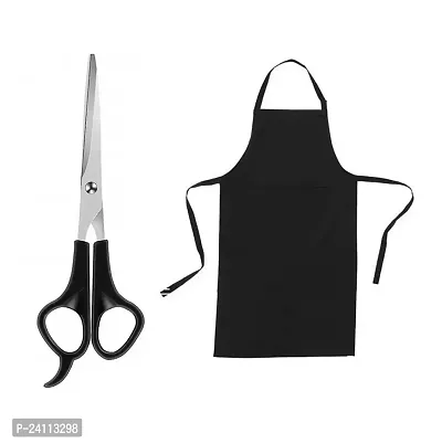 De-Ultimate Combo Of Neck Bib Ties With Pocket And Professional Hair Styling Cutting Scissors