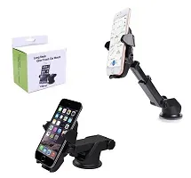 De-Ultimate One Touch Universal Silicone Sucker Car Mobile Holder/car Mount Long Neck 360deg; Rotation with Ultimate Reusable Suction Cup-thumb2