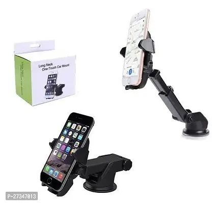 De-Ultimate One Touch Universal Silicone Sucker Car Mobile Holder/car Mount Long Neck 360deg; Rotation with Ultimate Reusable Suction Cup-thumb3