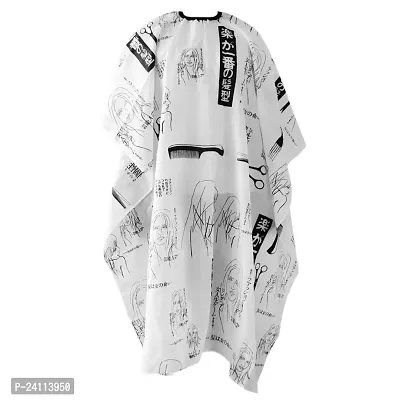 De-Ultimate Unisex Printed Nylon Hair Cutting Sheet Hairdressing Gown Cape Barber Cloth Makeup Apron-thumb0