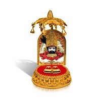 De-Ultimate Lord Khatu Shyam Baba/barbarik with Charan Paduka and Umbrella Chhatra God Idol-thumb4