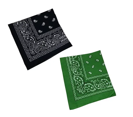 De-Ultimate Combo Of 2 Pcs And Double Side Multifunctional Paisley Hanky