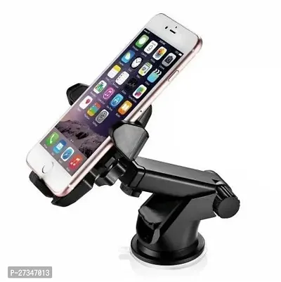 De-Ultimate One Touch Universal Silicone Sucker Car Mobile Holder/car Mount Long Neck 360deg; Rotation with Ultimate Reusable Suction Cup