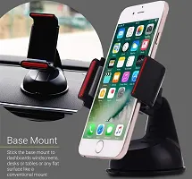 De-Ultimate Universal Silicone Sucker Small Neck Car Mobile Phone Holder Mount Stand Ultimate Reusable Suction Cup with 360 Degree Rotation for Car Windshield Dashboard-thumb3