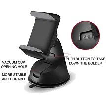 De-Ultimate Universal Silicone Sucker Small Neck Car Mobile Phone Holder Mount Stand Ultimate Reusable Suction Cup with 360 Degree Rotation for Car Windshield Dashboard-thumb2