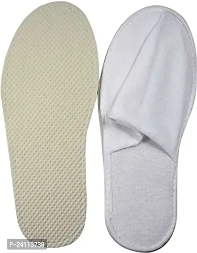 De-Ultimate Pack Of 1 Pair Free Size Close Toe Cloth Disposable Slippers for Home/hotel/spa, Party Guest, Salons, Hotels, Hospitals and Home and Travel Airline For Women-thumb2