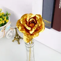 De-Ultimate JX000283-01 Combo of Artificial Yellow Rose Flower with Golden Leaf Design Ring Valentine Gift for Girlfriend, Boyfriend, Husband and Wife Special Gift Pack-thumb4