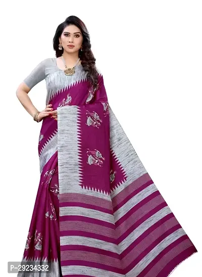 Classic Saree with Blouse piece for Women-thumb0