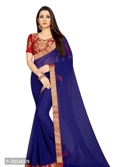 Classic Saree with Blouse piece for Women-thumb0