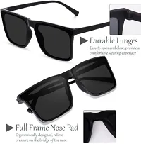 Fabulous Multicoloured Plastic Square Sunglasses For Men Pack Of 2-thumb2