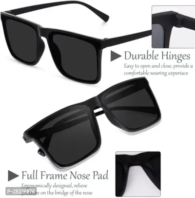Fabulous Multicoloured Plastic Square Sunglasses For Men Pack Of 2-thumb3