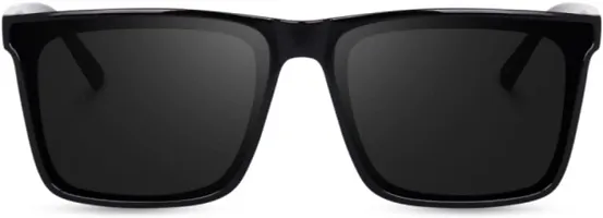 Fabulous Black Plastic Square Sunglasses For Men-thumb4