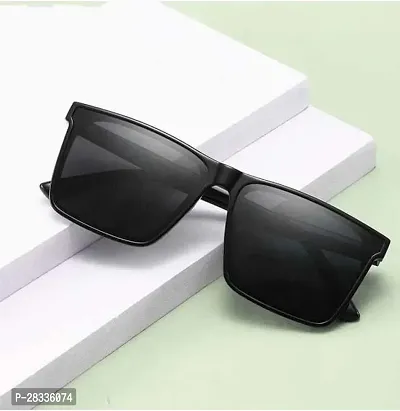 Fabulous Black Plastic Square Sunglasses For Men-thumb0