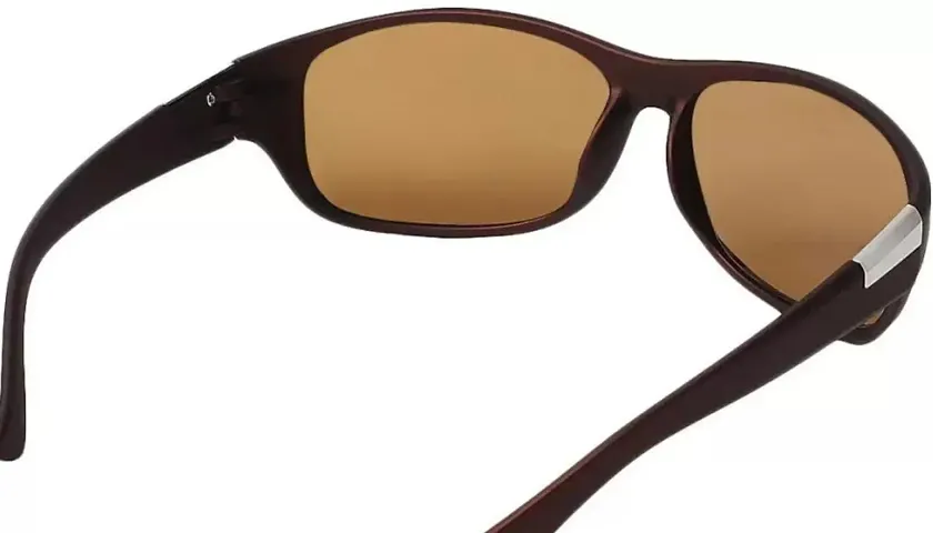 Fabulous Brown Plastic Round Sunglasses For Men