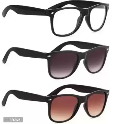 Wayfarer Sunglasses  (For Men  Women, Multicolor)-thumb2