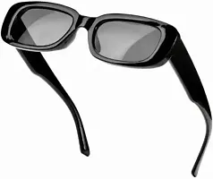 Rectangular Sunglasses  (For Men  Women, Black)-thumb1