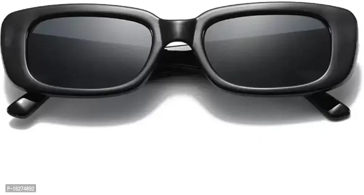 Rectangular Sunglasses  (For Men  Women, Black)-thumb4