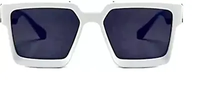 Rectangular Sunglasses  (For Men  Women, Black)-thumb2