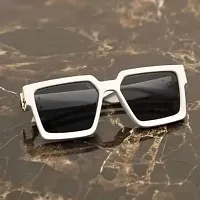Rectangular Sunglasses  (For Men  Women, Black)-thumb4