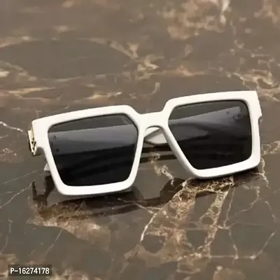 Rectangular Sunglasses  (For Men  Women, Black)-thumb5
