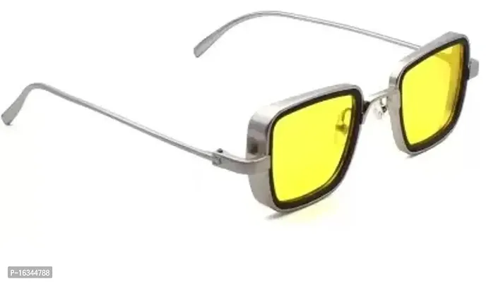 David Martin Rectangular Sunglasses  (For Men  Women, Yellow)-thumb0