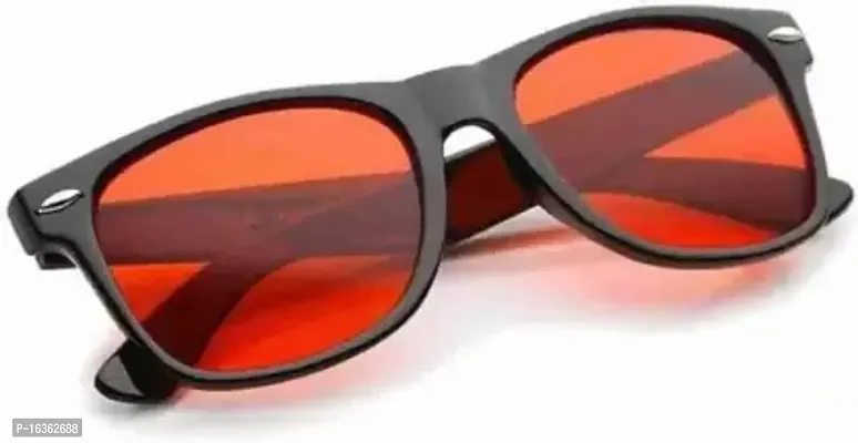 David Martin Wayfarer Sunglasses  (For Men  Women, Red, Brown, Clear)-thumb4