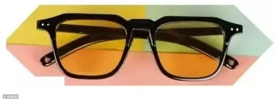 David Martin Retro Square Sunglasses  (For Men  Women, Yellow)-thumb2