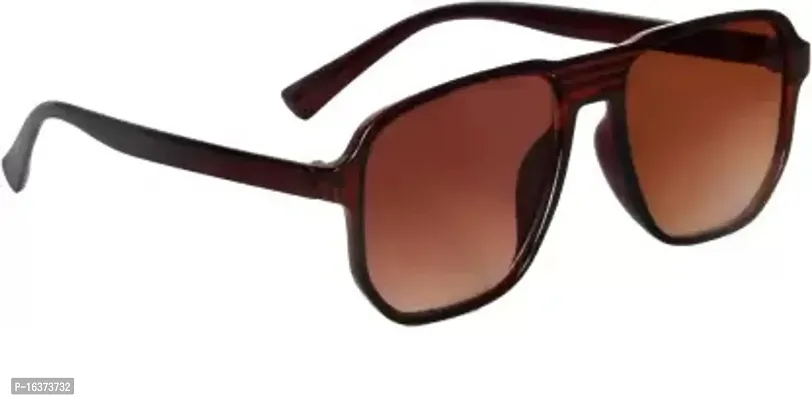 David Martin Retro Square Sunglasses  (For Men  Women, Brown)