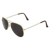 David Martin Aviator Sunglasses  (For Men  Women, Black)-thumb2