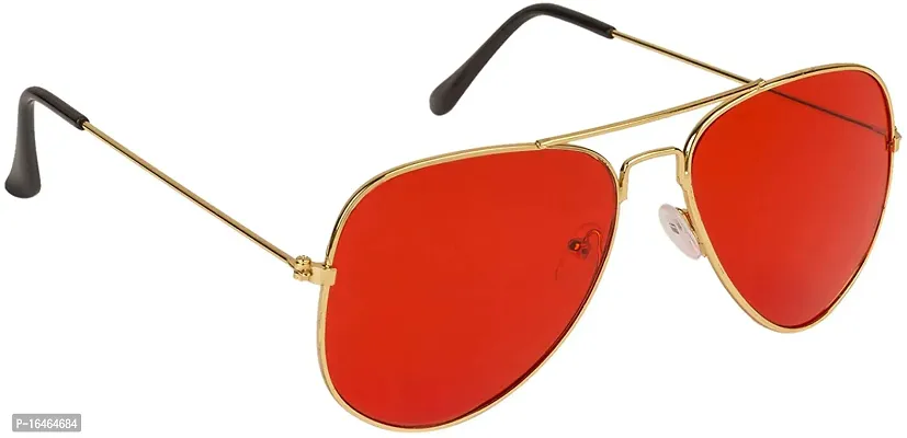 David Martin Aviator Sunglasses  (For Men  Women, Red)