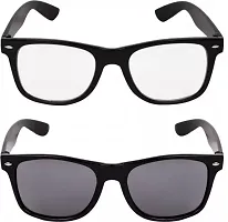 David Martin Wayfarer Sunglasses  (For Men  Women, Black, Clear)-thumb1