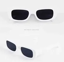 David Martin Rectangular Sunglasses  (For Men  Women, Black)-thumb3