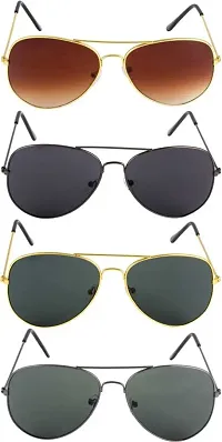 Aviator Sunglasses  (For Men  Women, Multicolor)-thumb1