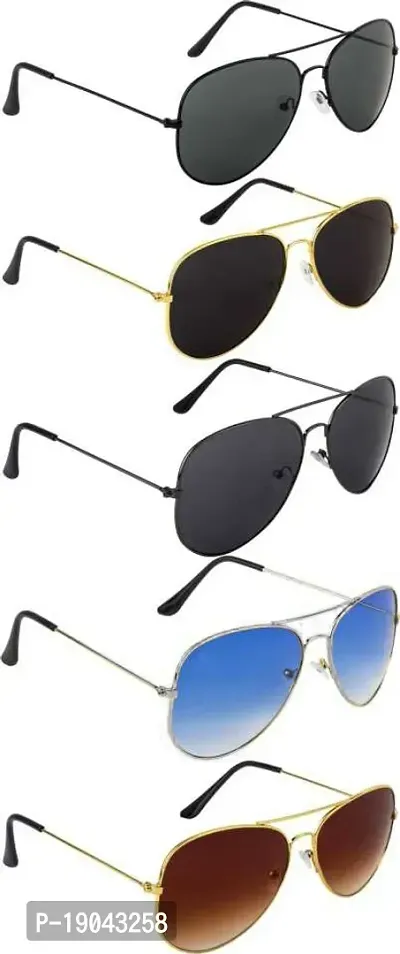 Aviator Sunglasses  (For Men  Women, Multicolor)-thumb0