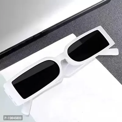 Rectangular Sunglasses  (For Men  Women, Black)-thumb0