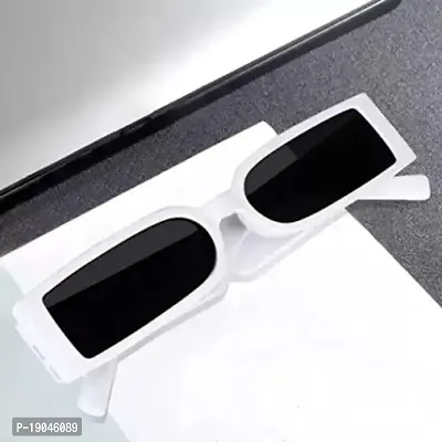 Rectangular Sunglasses  (For Men  Women, Black)