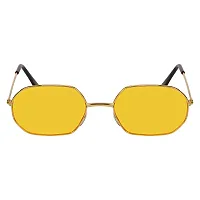 Retro Square Sunglasses  (For Men  Women, Yellow)-thumb1