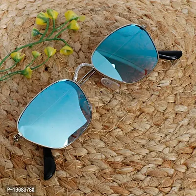 Retro Square Sunglasses  (For Men  Women, Blue)