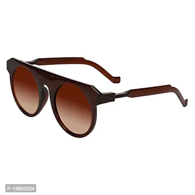 Round Sunglasses  (For Men  Women, Brown)